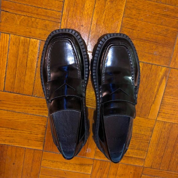 MISBHV Leather Platform Combat Loafers - Picture 2 of 4